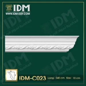 الشركة العالمية لمواد الديكور IDM متخصصين فى تصنيع مواد الديكور مثل الكرانيش و السرر و البانوهات و الزوايا و الاعمدة و بلاطات ال ثري دي و فيوتك و جميع اكسسورات الديكور المصنوعة من مادة البولى يوريثان المعالج ضد اى عوامل جوية ( فوم مضغوط ذو كثافة و جودة عالية و معالج ضد العوامل الجوية ) من اجود انواع الخامات بمواصفات العالمية